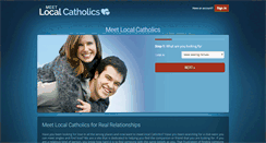 Desktop Screenshot of meetlocalcatholics.com