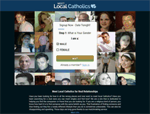 Tablet Screenshot of meetlocalcatholics.com
